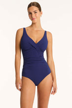 Load image into Gallery viewer, Messina Cross Front Multifit One Piece - French Navy