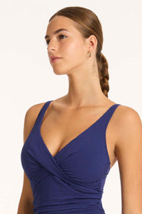 Messina Cross Front Multifit One Piece - French Navy