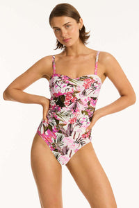 isla twist bandeau one piece