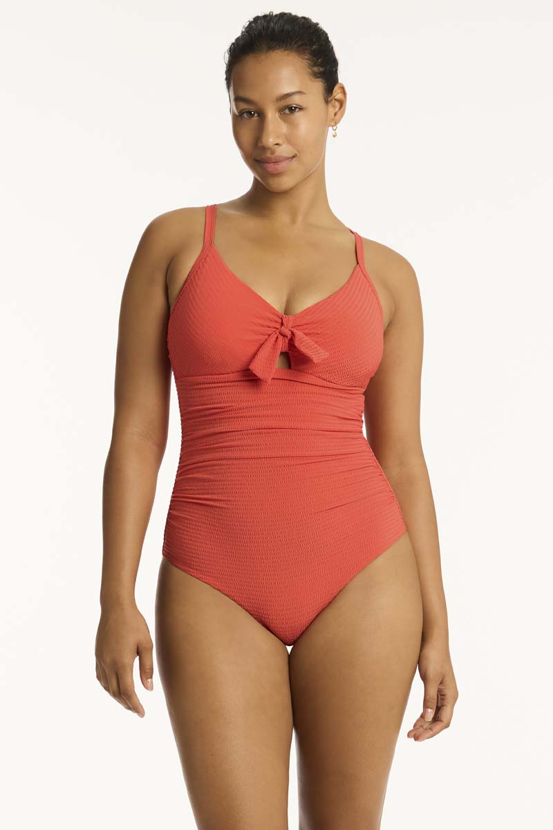 Messina Cross Front Multifit One Piece - Flame