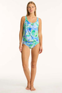 Key Largo Blouson Tank Multifit Singlet - Blue