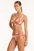 Load image into Gallery viewer, Daisyfield Cross Front Multifit Bra Top - Coral