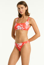 Load image into Gallery viewer, Aloha Low Square Neck Bra - Flame