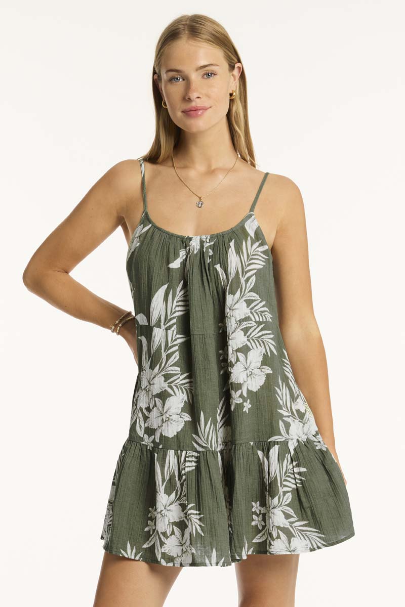 Aloha Short Sundress - Khaki