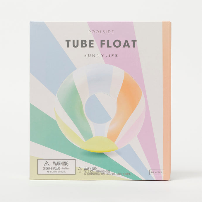 Pool Side Tube Float Pastel Gelato