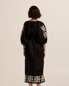 sundial dress - black