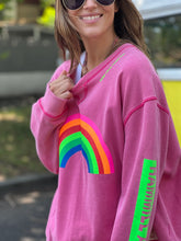 Load image into Gallery viewer, Vintage Rainbow Sweat Pink