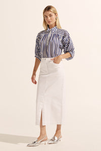 adage top - navy stripe