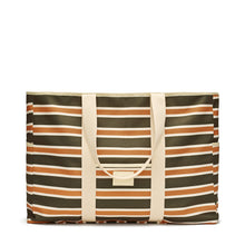 Load image into Gallery viewer, beach base (coast) - khaki/ rust stripe