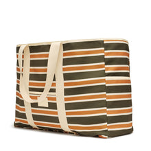 Load image into Gallery viewer, beach base (coast) - khaki/ rust stripe