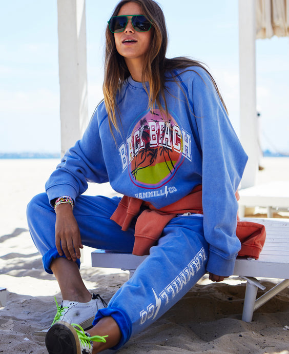 Vintage Beach Sweat - Faded Blue