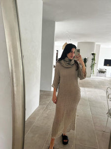 Boheme Positano Maxi with Sleeve Netta Naturale