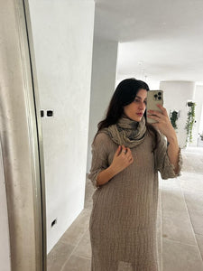 Boheme Positano Maxi with Sleeve Netta Naturale