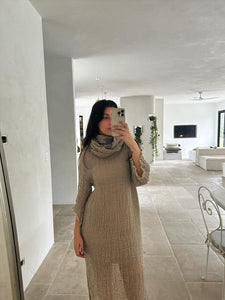 Boheme Positano Maxi with Sleeve Netta Naturale