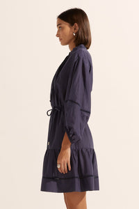 festoon dress - indigo