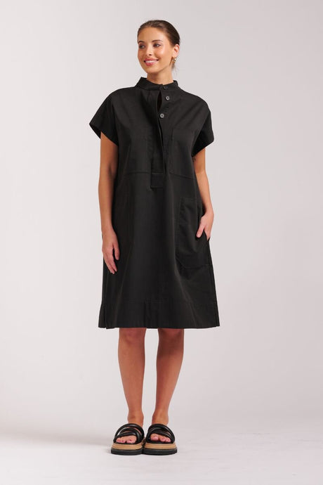 The Fonda Cargo Dress - Black