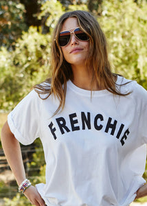 Frenchie Tee White