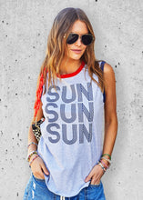 Load image into Gallery viewer, Sun Summer Tank - Grey Marle/ Navy