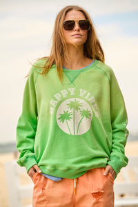 Vintage Sun Fade Vintage Sweat - Green