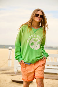 Vintage Sun Fade Vintage Sweat - Green