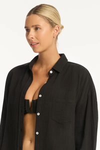 Sunset Beach Shirt - Black