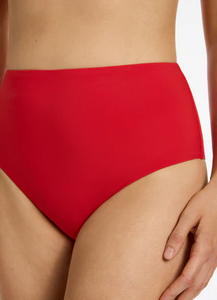 Jetset High Waist Bikini Bottom Rosso