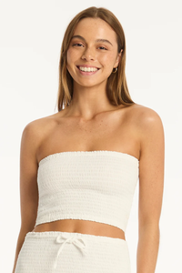 Sunset Beach Bandeau Top - White