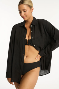 Sunset Beach Shirt - Black