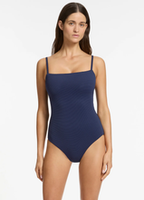 Load image into Gallery viewer, Isla Rib Minimal Tank One Piece - Ink