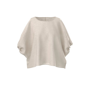 Tina Linen Top Oatmeal