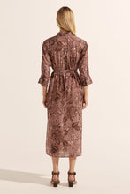 Load image into Gallery viewer, pinpoint dress - cacao batik