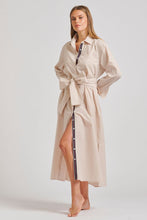 Load image into Gallery viewer, The Pippa Oversized Cotton Longline Dress - Stone