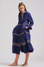 Load image into Gallery viewer, The Sandy Relaxed Tiered Dress - Navy