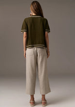 Load image into Gallery viewer, sela Knit polo Khaki/Gold