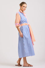 Load image into Gallery viewer, The Luna Oversized Long Shirtdress - Bright Stripe