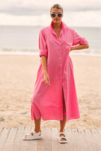 Load image into Gallery viewer, The Luna Oversized Long Shirtdress - Bubblegum