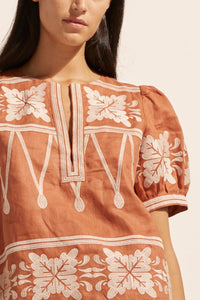 Venture Top - Ginger Embroid