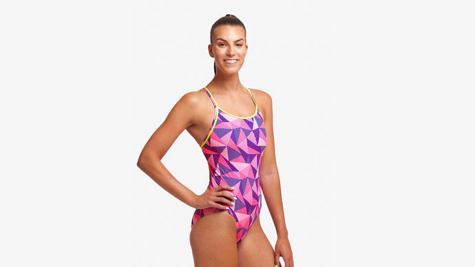 Funkita Ladies Diamond Back One Piece - Little Pinky