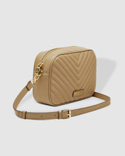 Load image into Gallery viewer, Anastasia Coffee Quilted Crossbody Bag