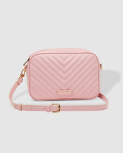 Load image into Gallery viewer, Anastasia Pale Pink Quilted Crossbody Bag