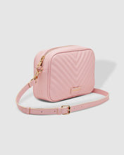 Load image into Gallery viewer, Anastasia Pale Pink Quilted Crossbody Bag