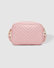 Load image into Gallery viewer, Anastasia Pale Pink Quilted Crossbody Bag