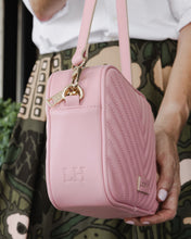 Load image into Gallery viewer, Anastasia Pale Pink Quilted Crossbody Bag