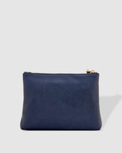 Load image into Gallery viewer, Molly Navy Stripe Strap Clutch