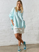 Load image into Gallery viewer, Oversized Beach Shirt - Aqua