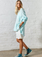 Load image into Gallery viewer, Oversized Beach Shirt - Aqua