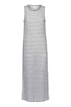 Load image into Gallery viewer, EC Linen Tank Dress - Navy Stripe