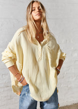 Load image into Gallery viewer, Oversized Beach Shirt - Lemon