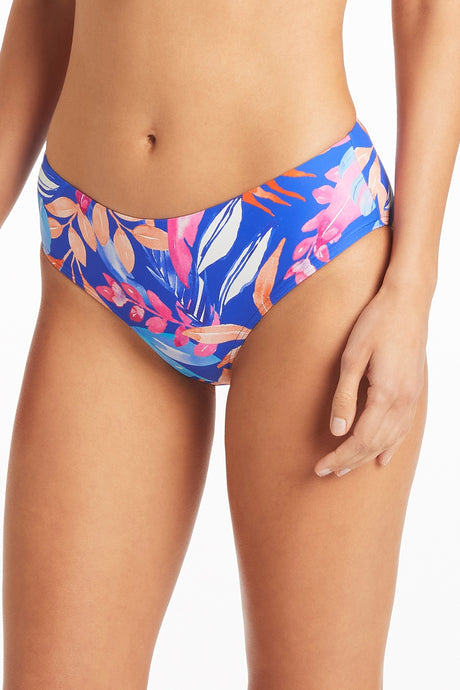 Cabana Mid Bikini Pant - Cobalt