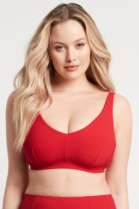 Messina E/F Cup Bralette - Red